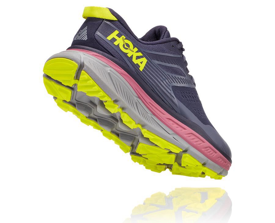 Tenis Hoka One One Trail Mujer Azul Marino - Stinson Atr 6 - EVHF49301